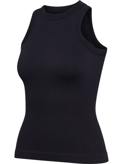 hmlPULSE SEAMLESS RIB W TANK TOP, BLACK, packshot