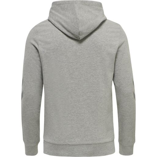 hmlLEGACY LOGO HOODIE, GREY MELANGE, packshot