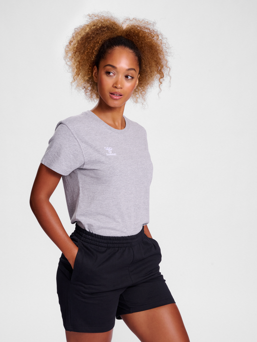 hummel GO 2.0 T-SHIRT S/S WOMAN - GREY MELANGE