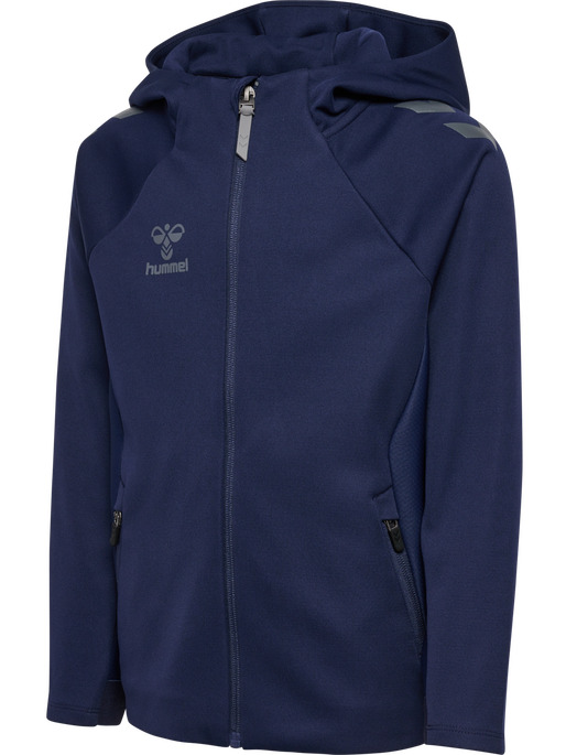 hmlCIMA 2.0 ZIP HOODIE KIDS, MARINE, packshot