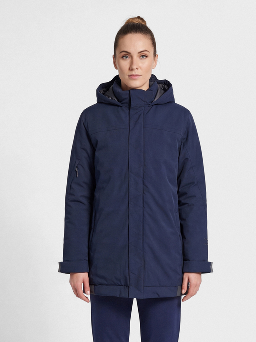 hmlNORTH PARKA JACKET WOMAN, MARINE, model