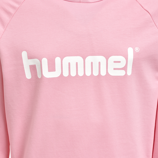 HMLGO KIDS COTTON LOGO HOODIE, COTTON CANDY, packshot