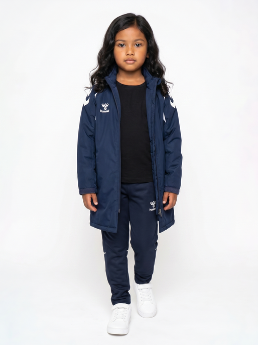 hmlCORE 2.0 BENCH JACKET KIDS, MARINE/WHITE, model