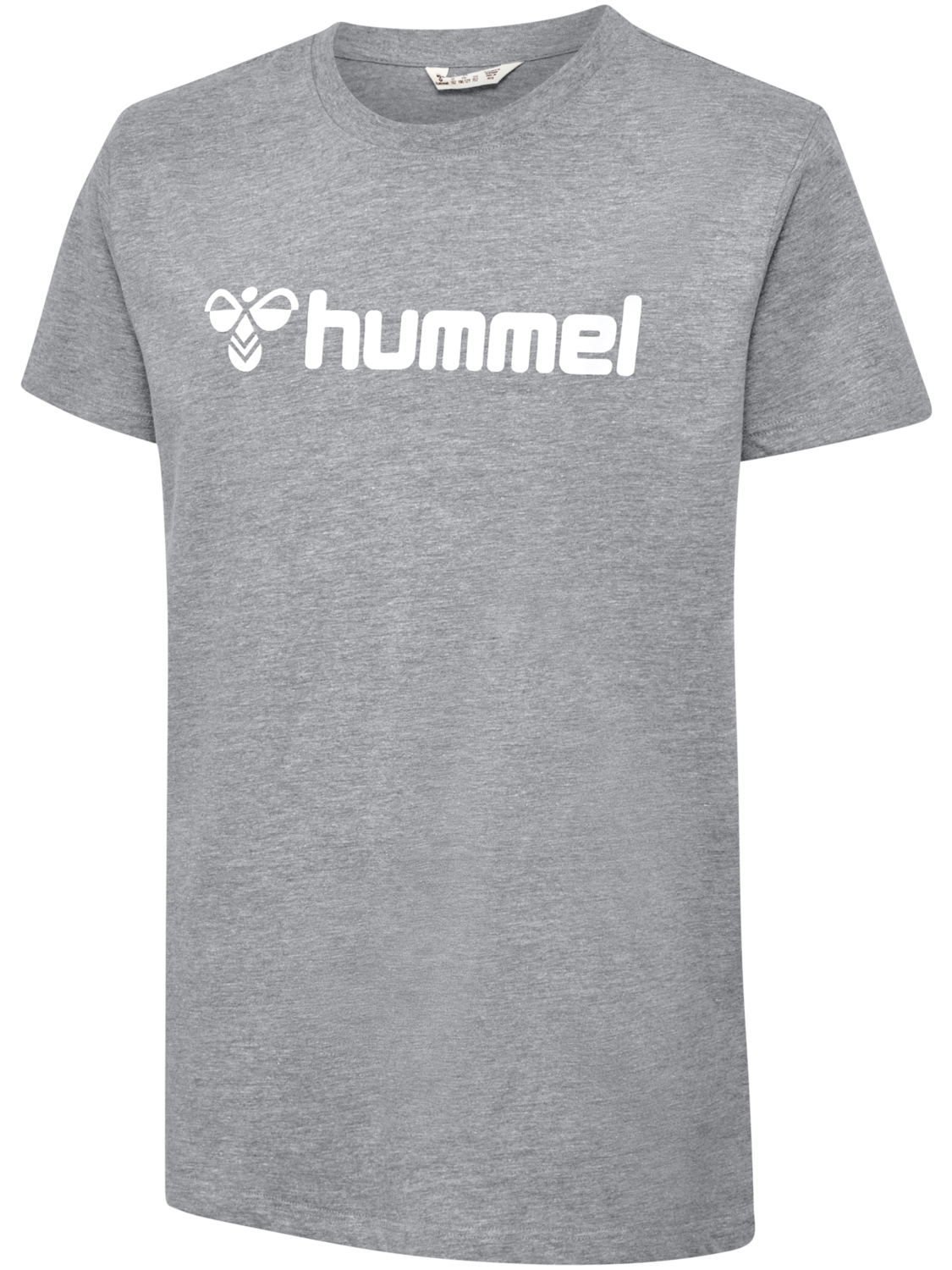 hmlGO 2.0 LOGO T-SHIRT S/S KIDS, GREY MELANGE, packshot