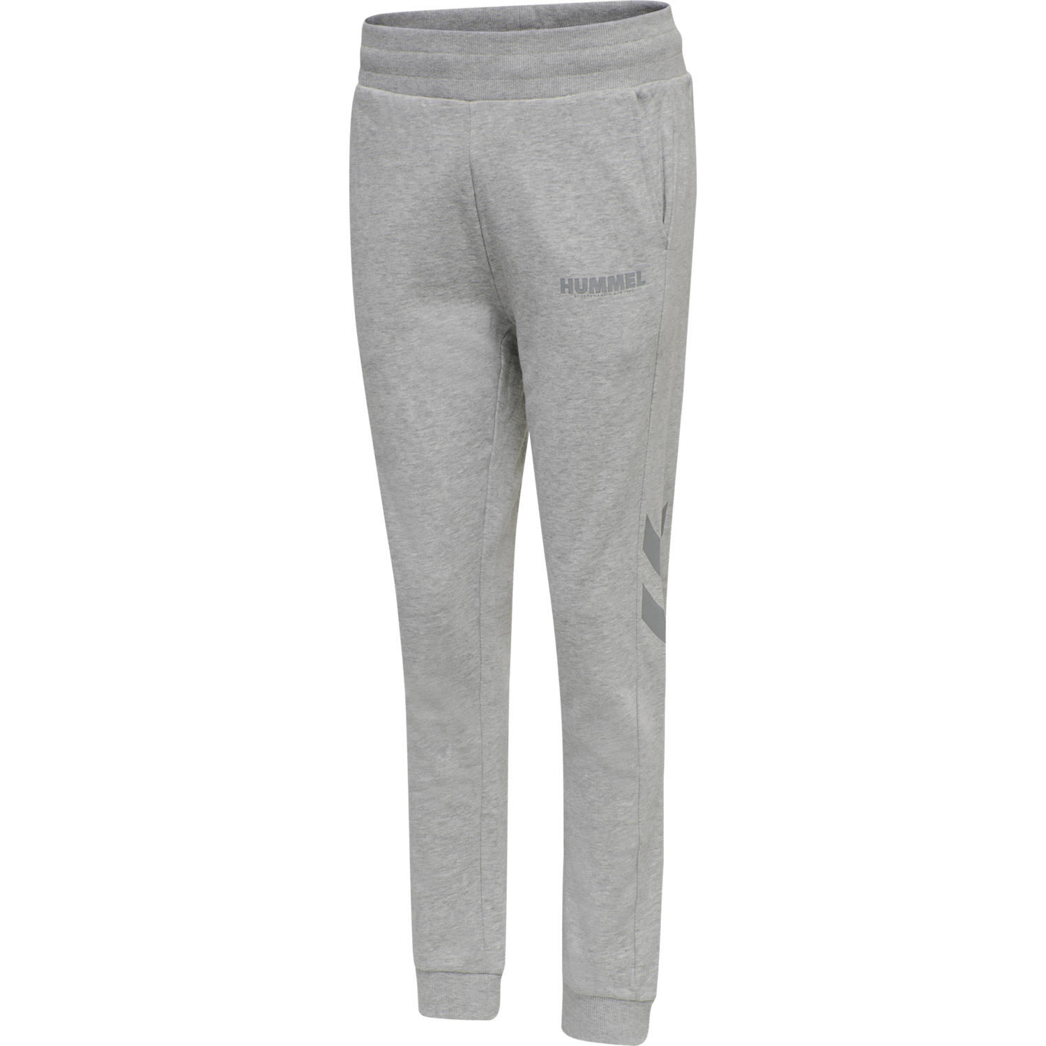 hmlLEGACY WOMAN TAPERED PANTS, GREY MELANGE, packshot