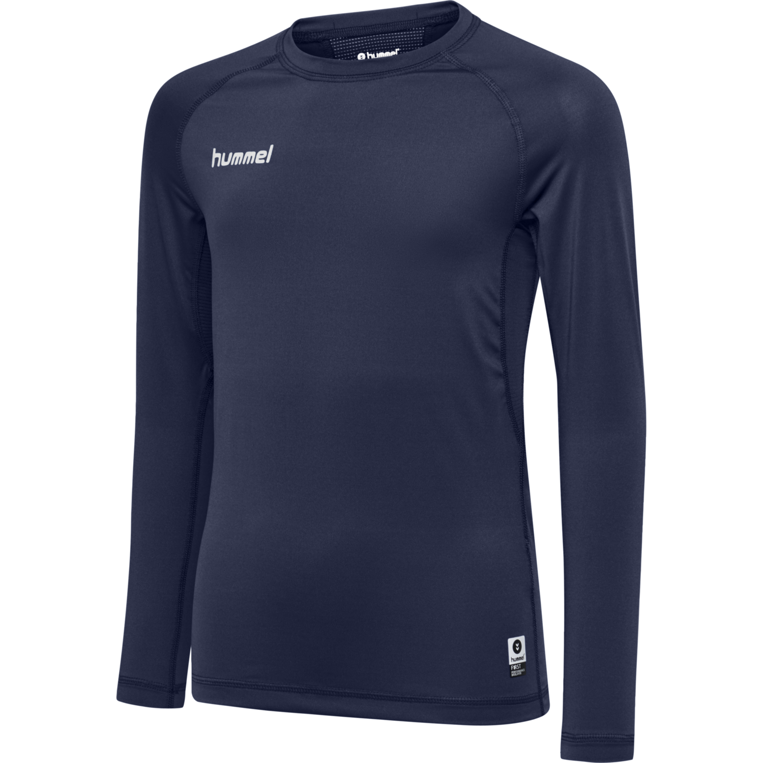 HUMMEL FIRST PERFORMANCE KIDS JERSEY L/S, MARINE, packshot