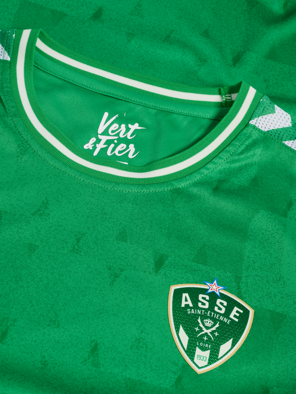 ASSE 23/24 HOME JERSEY S/S, BRIGHT GREEN WO SPONSOR, packshot