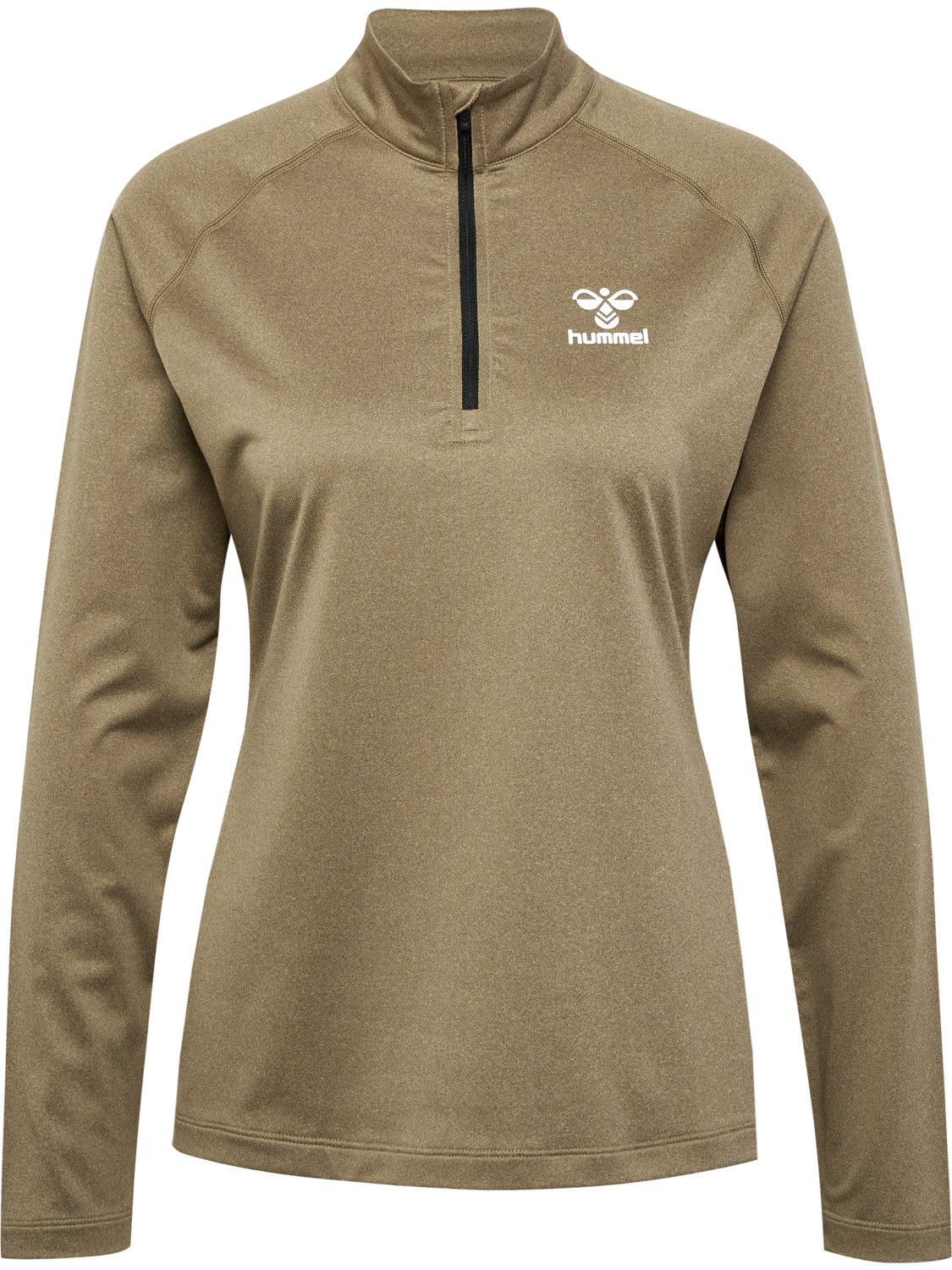 hmlSPRINT HALF ZIP WOMAN, WINTER TWIG MELANGE, packshot