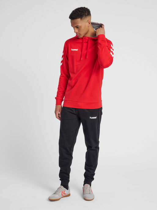 hummel GO COTTON HOODIE - TRUE RED