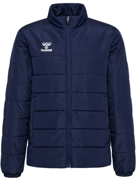 hmlESSENTIAL SHORT BENCH JKT KIDS, MARINE, packshot