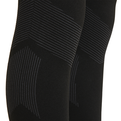 HUMMEL FIRST SEAMLESS KIDS TIGHTS, BLACK HUMMEL FIRST SEAMLESS KIDS TIGHTS, BLACK, packshot