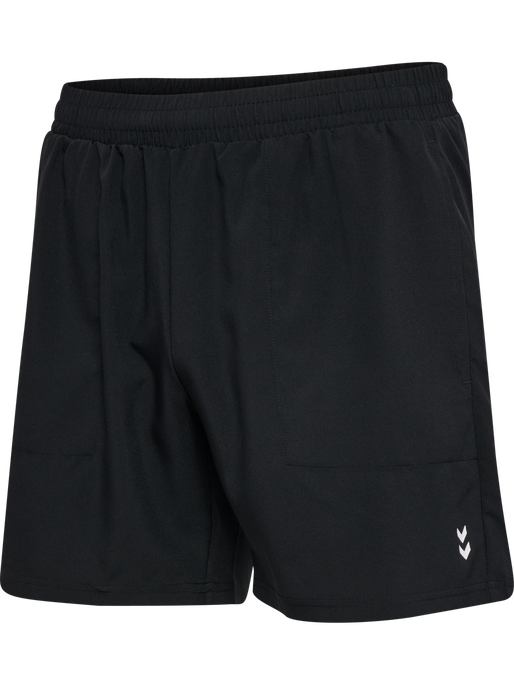 hmlPULSE WORKOUT SHORTS, BLACK hmlPULSE WORKOUT SHORTS, BLACK, packshot
