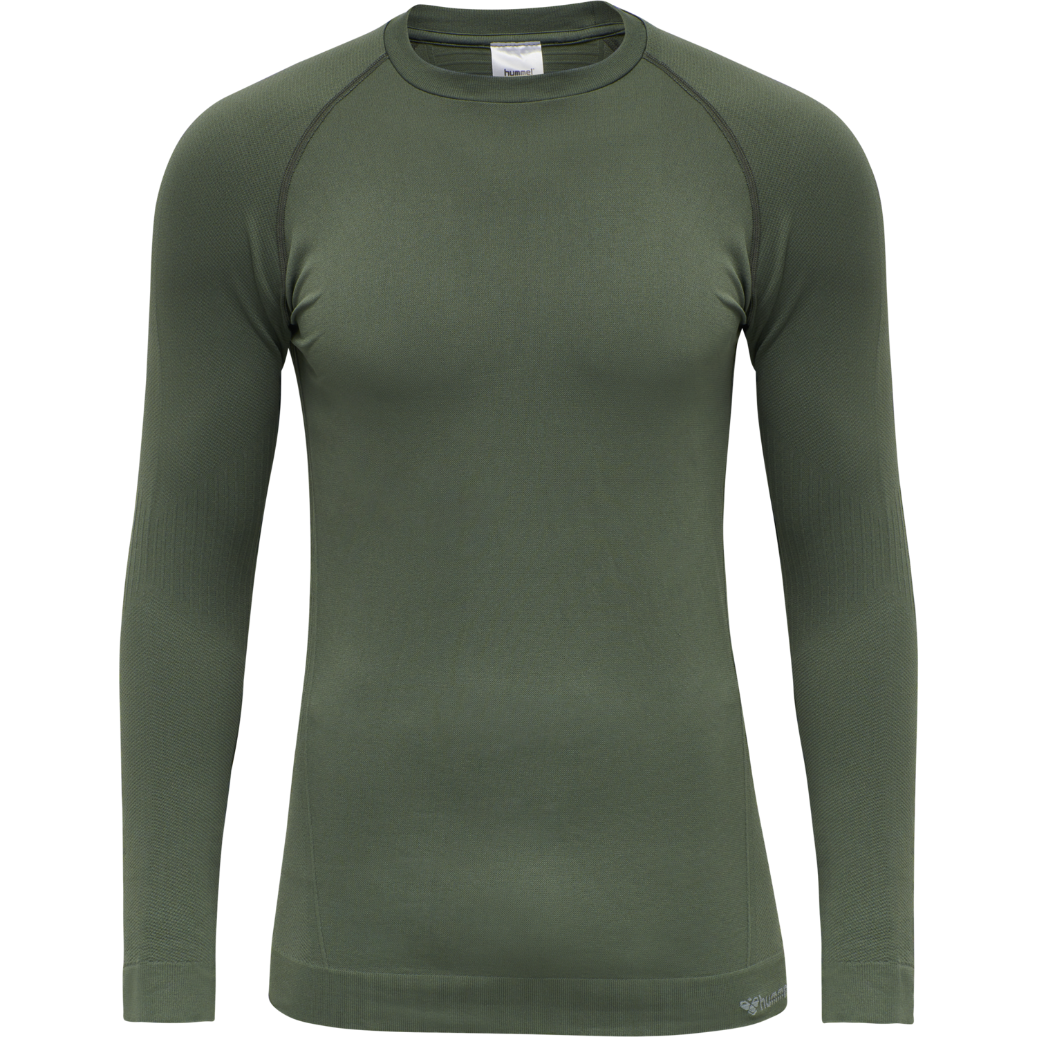 hmlSTROKE SEAMLESS T-SHIRT L/S, THYME, packshot