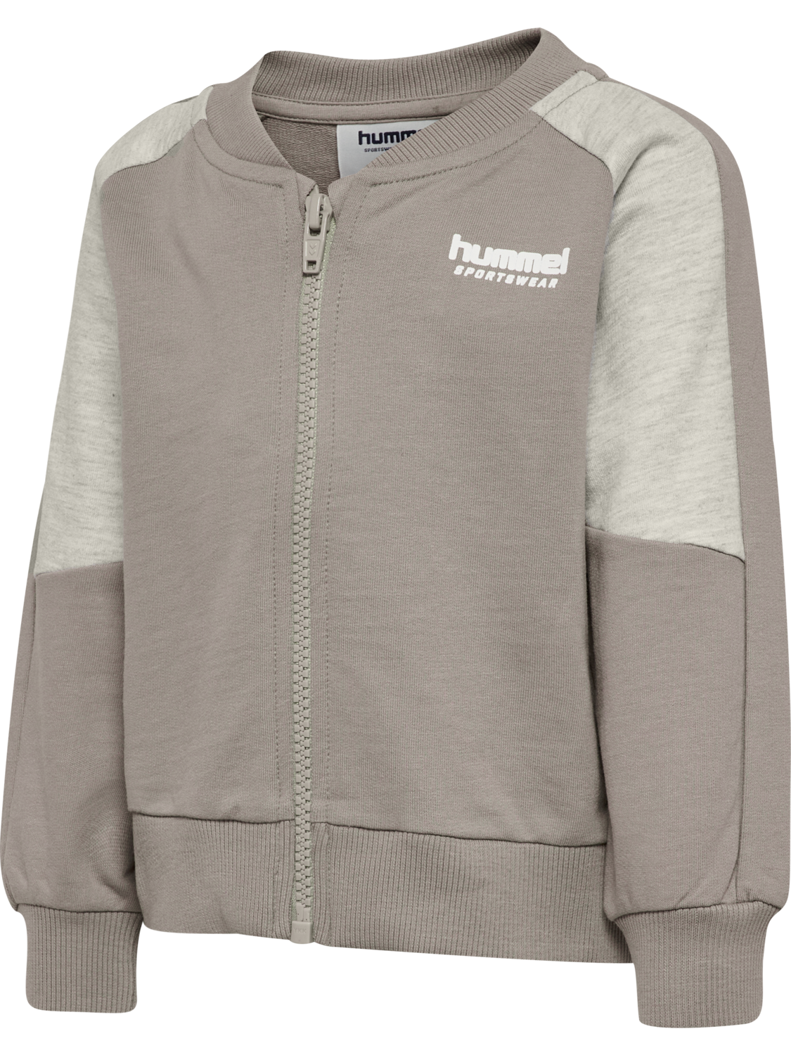 hmlMINI LOOSE BLOCK ZIP JACKET, ROCK RIDGE, packshot