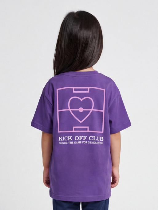 hmlJR LOOSE T-SHIRT S/S HEARTFIELD, MYSTICAL, model