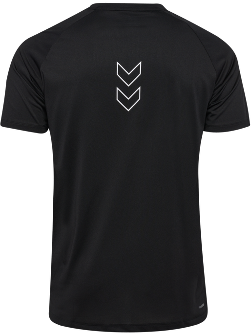 hmlCOURT LIGHT WEIGHT T-SHIRT, LIGHT GREY/BLACK, packshot