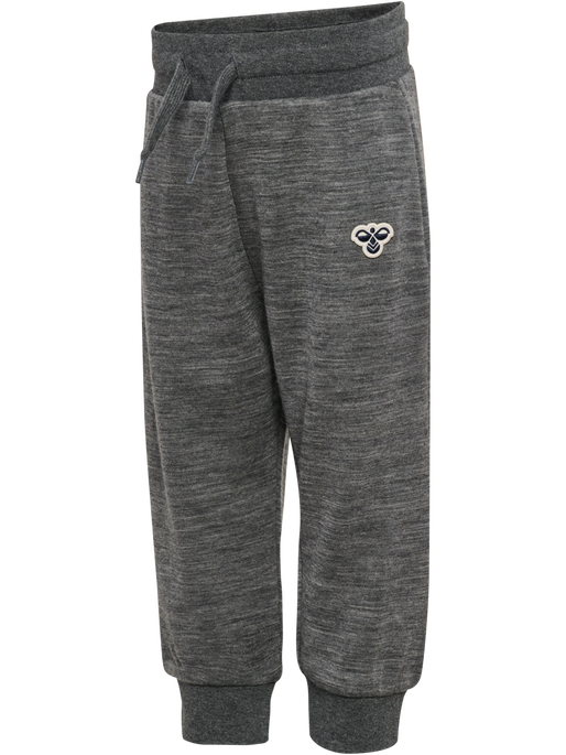 hmlMINI WOOL PANTS BEE, DARK GREY MELANGE hmlMINI WOOL PANTS BEE, DARK GREY MELANGE, packshot