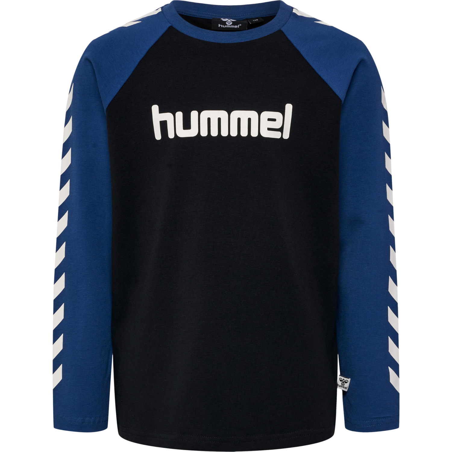 hmlBOYS T-SHIRT L/S, DARK DENIM, packshot