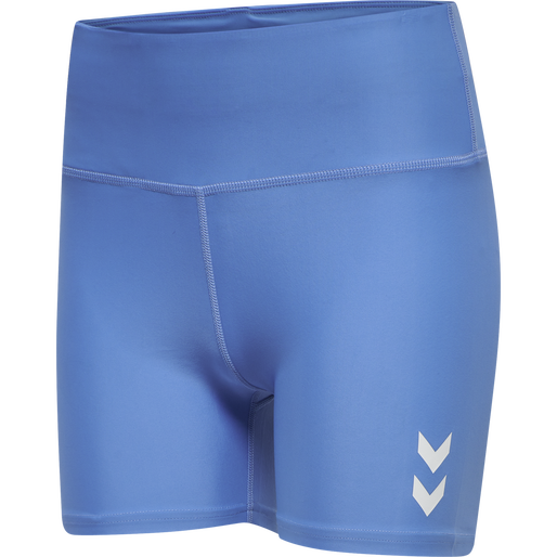hmlTE TOLA HW TIGHT SHORTS, MARINA, packshot