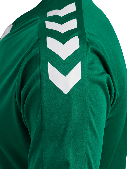 hmlCORE XK POLY JERSEY S/S, EVERGREEN, packshot
