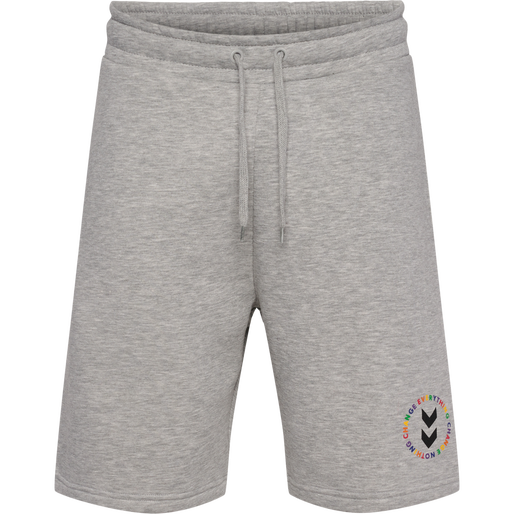 hmlEVERYTHING NOTHING SWEAT SHORTS, GREY MELANGE, packshot