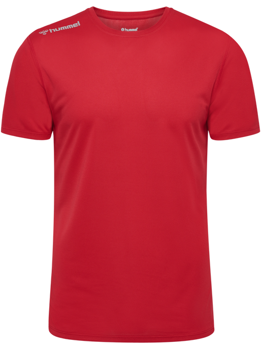 hmlRUN JERSEY S/S, TANGO RED, packshot
