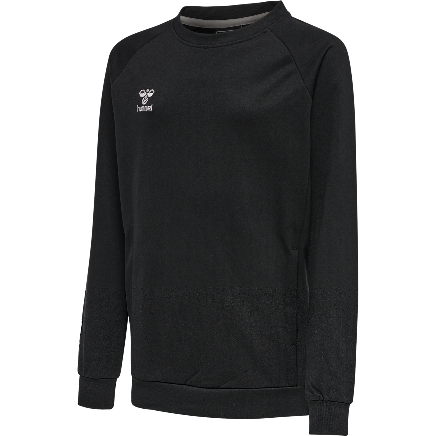 hmlMOVE GRID COTTON SWEATSHIRT KIDS, BLACK, packshot
