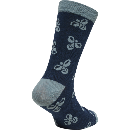 hmlALFIE SOCK 3-PACK, DEEP TEAL, packshot