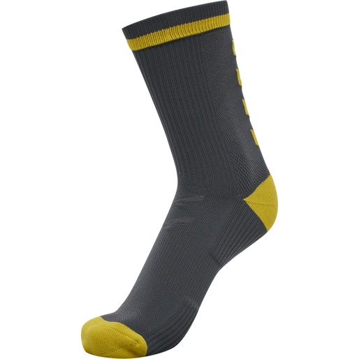 ELITE INDOOR SOCK LOW PA, EBONY/TAWNY OLIVE, packshot