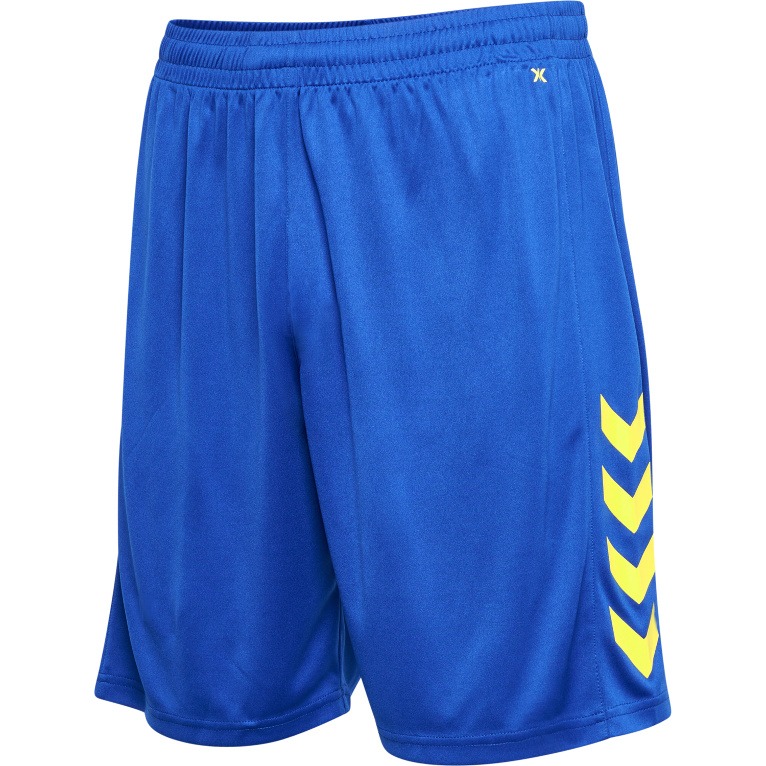 hmlCORE XK POLY SHORTS, TRUE BLUE/BLAZING YELLOW, packshot