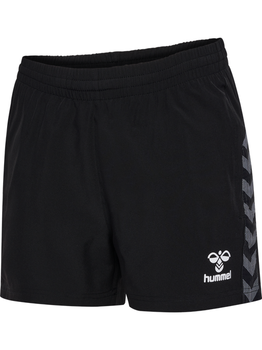 hmlAUTHENTIC WOVEN SHORTS WOMAN, BLACK hmlAUTHENTIC WOVEN SHORTS WOMAN, BLACK, packshot