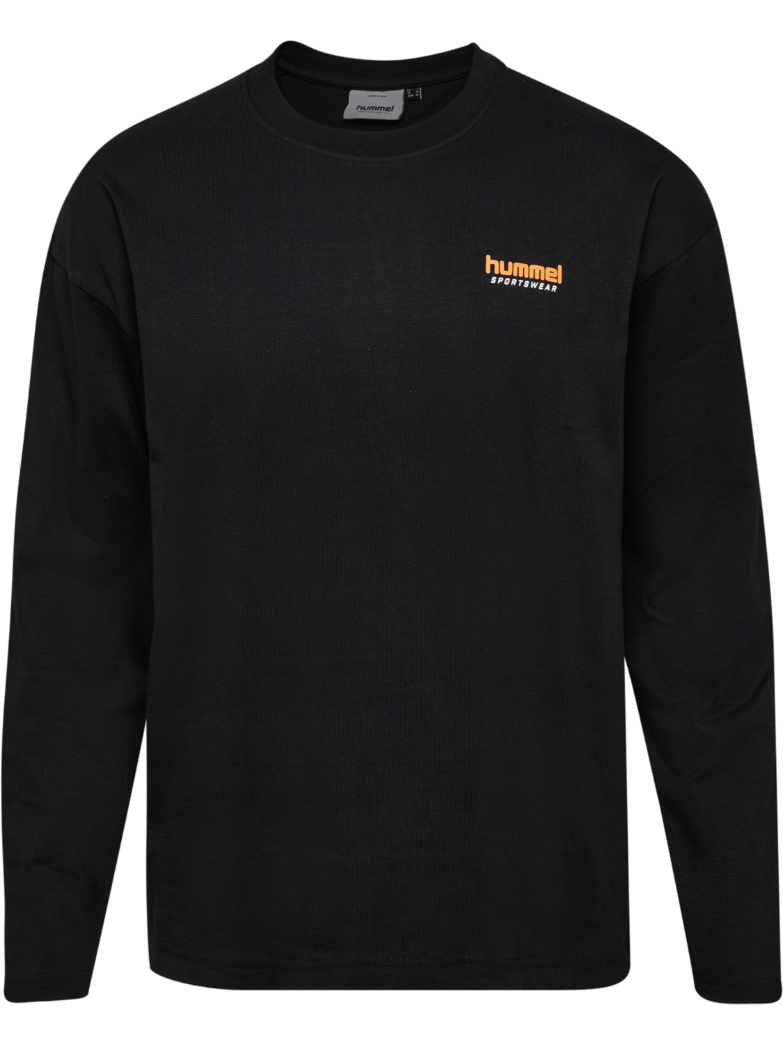 hmlLOOSE T-SHIRT L/S SW, BLACK, packshot