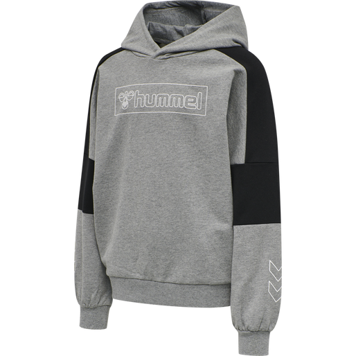 hmlBOXLINE HOODIE, MEDIUM MELANGE, packshot