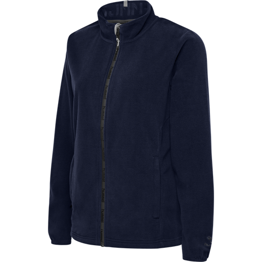 hmlNORTH FULL ZIP FLEECE JACKET WOMAN, MARINE, packshot