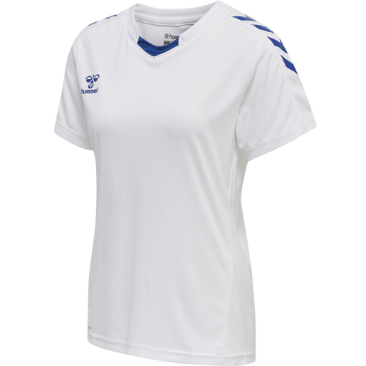 hmlCORE XK POLY JERSEY S/S WOMAN, WHITE, packshot