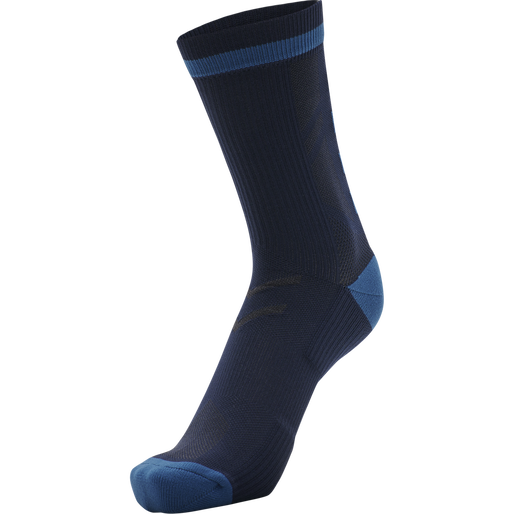 ELITE INDOOR SOCK LOW PA, DARK SAPPHIRE/BLUE CORAL, packshot
