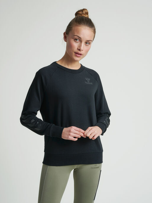 hmlNONI SWEATSHIRT, BLACK, model