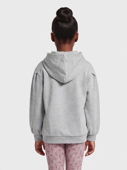hmlPRIMA BEE HOODIE, GREY MELANGE, model