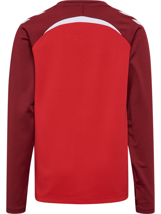 hmlLEAD 2.0 CREW SWEAT KIDS, TRUE RED/MAROON hmlLEAD 2.0 CREW SWEAT KIDS, TRUE RED/MAROON, packshot