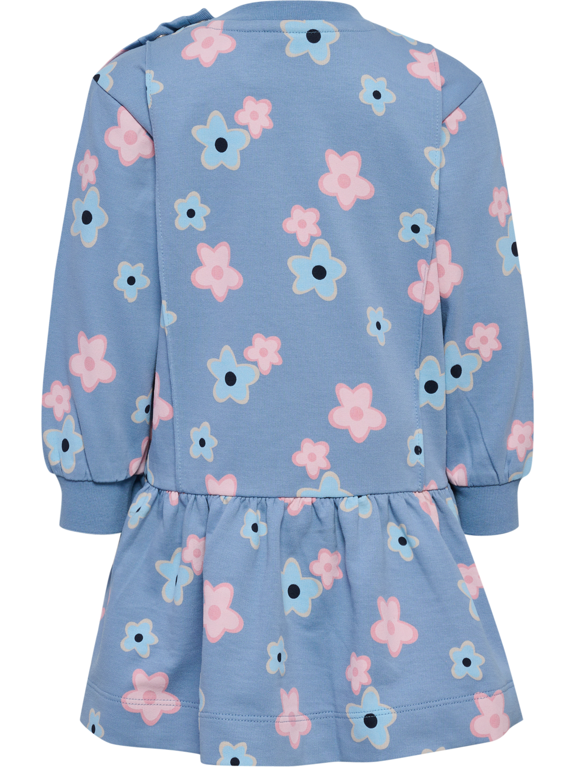 hmlRINNA DRESS L/S, FADED DENIM, packshot