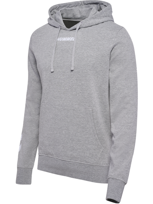 hmlELEMENTAL HOODIE, GREY MELANGE, packshot