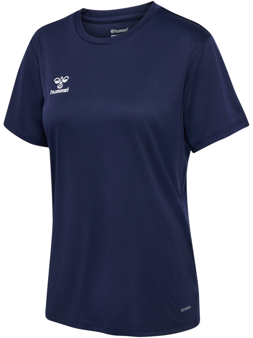 hmlESSENTIAL JERSEY S/S WOMAN, MARINE, packshot