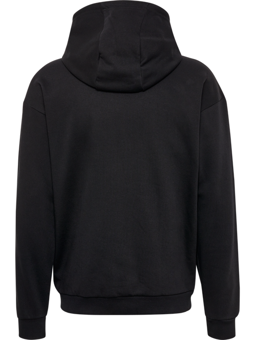 hmlFELIX LOOSE HOODIE, BLACK, packshot