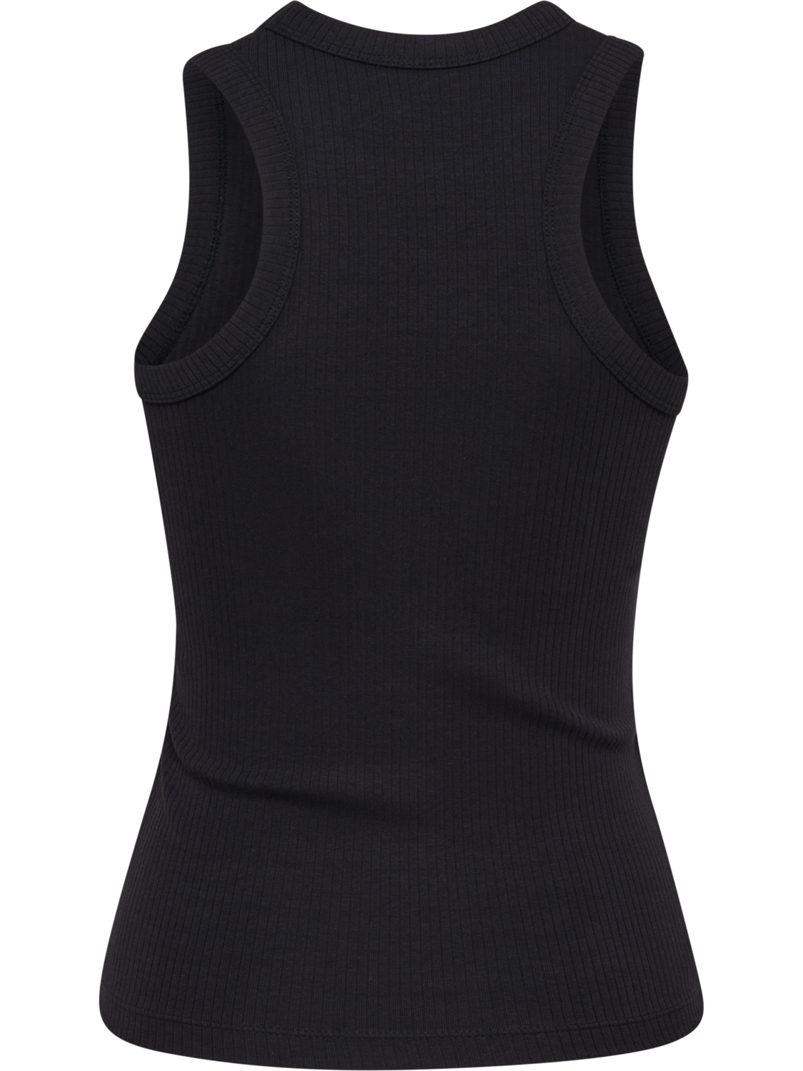 hmlFOUNDATION RIB TANK TOP, BLACK, packshot