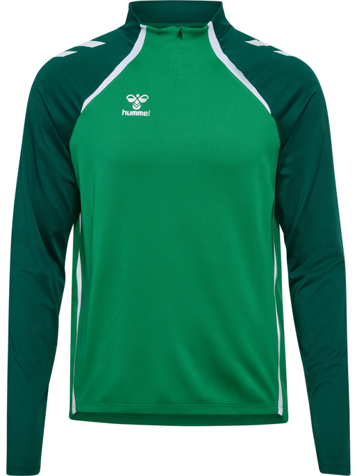 hmlLEAD 2.0 HALF ZIP, JELLY BEAN/EVERGREEN, packshot