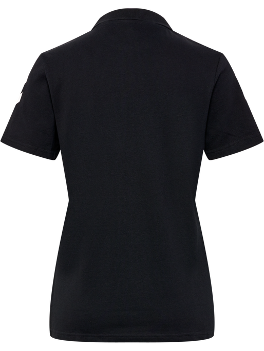 HMLGO COTTON POLO WOMAN, BLACK, packshot