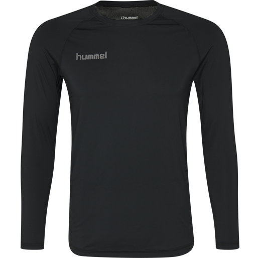 HML FIRST PERFORMANCE KIDS JERS L/S, BLACK, packshot