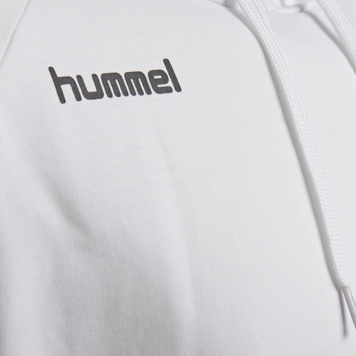 HMLGO COTTON HOODIE, WHITE, packshot