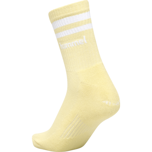 hmlRETRO 4-PACK SOCKS MIX, WHITE/GOLDEN HAZE/PLACID BLUE, packshot