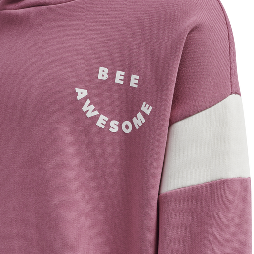 hmlOPTIMISM HOODIE, HEATHER ROSE, packshot